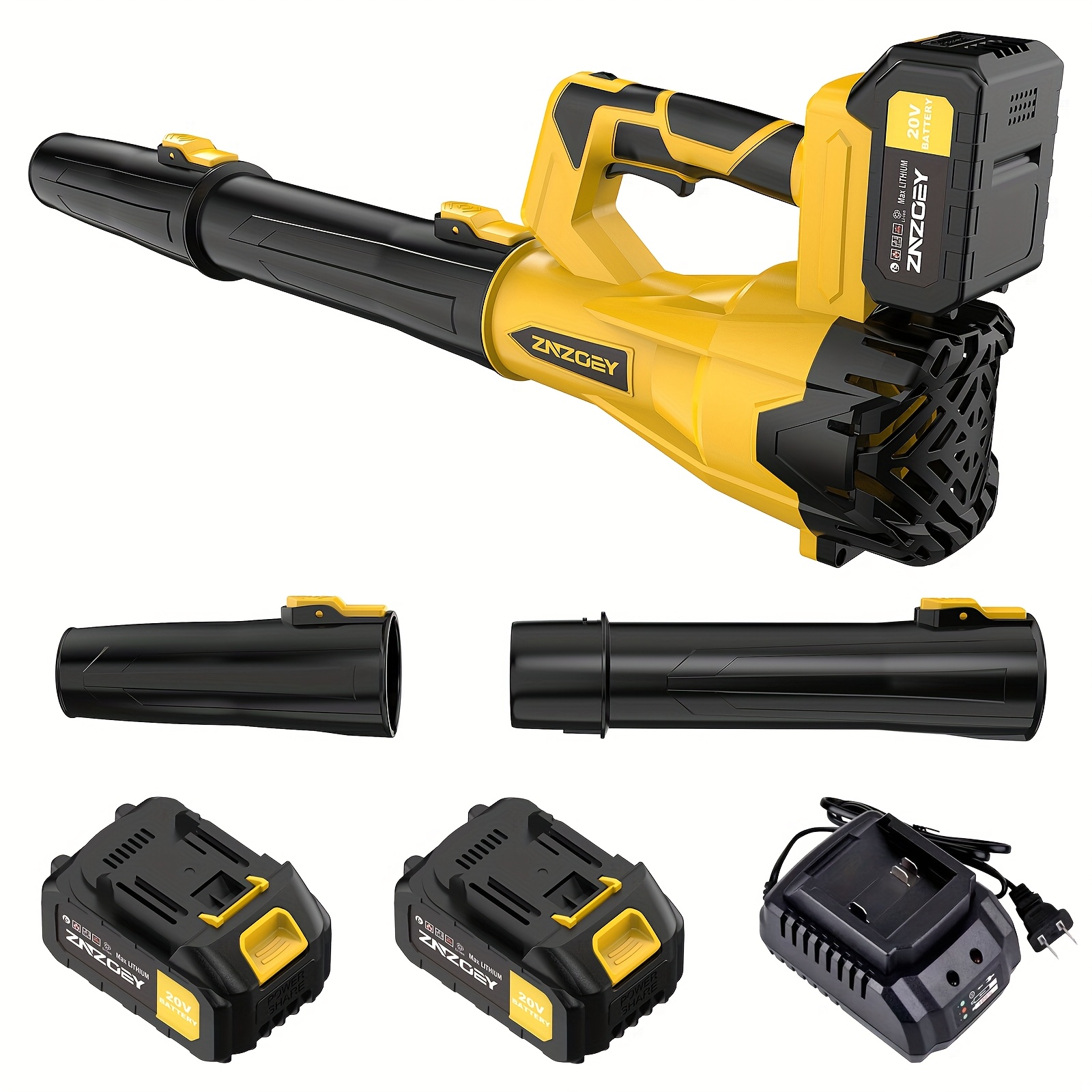 Leaf Blower Cordless - High Power Cordless Leaf Blower with