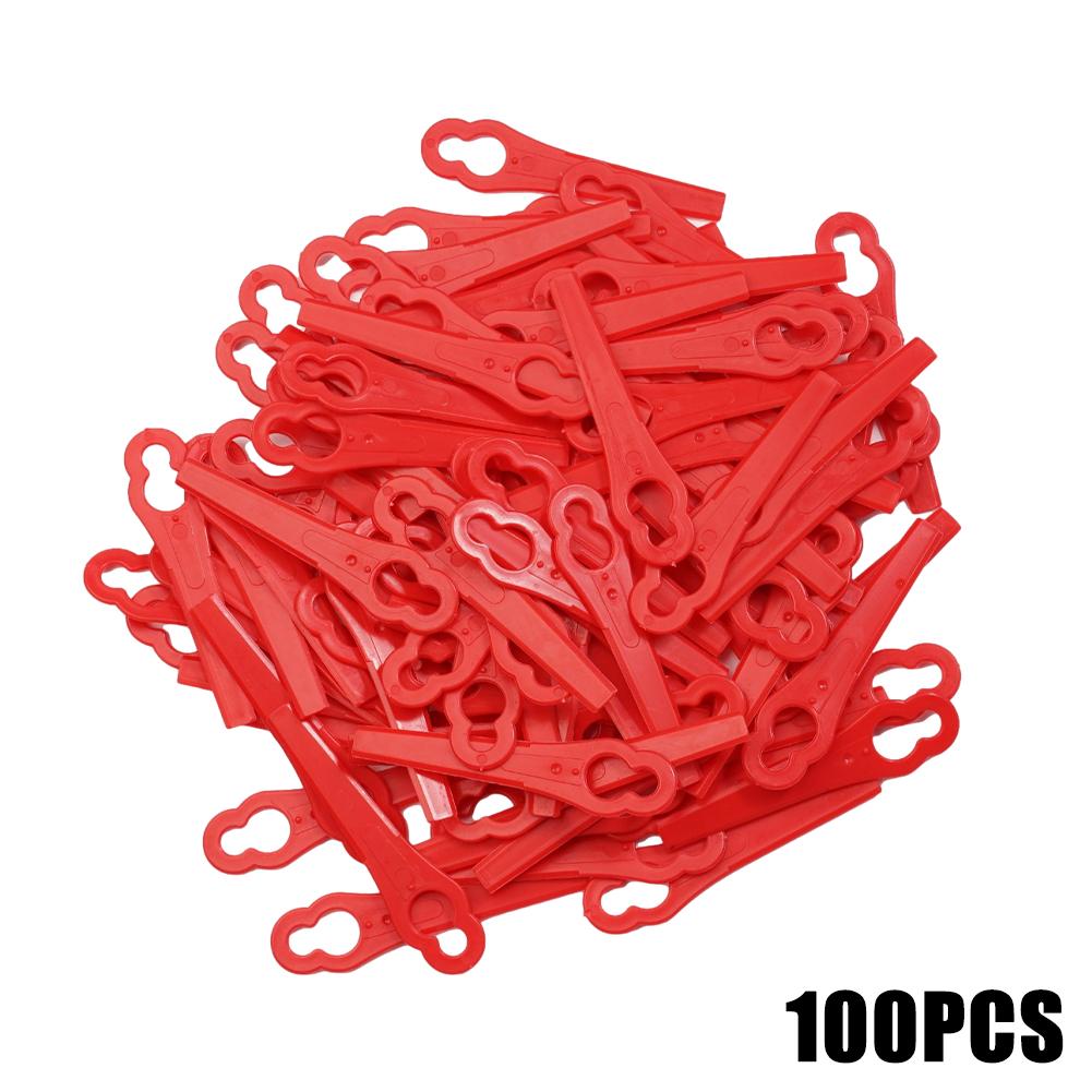 Leaf Blower Cordless - 100pcs Strimmer Blades Plastic Grass Cutting