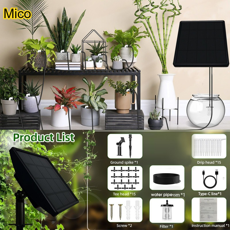 Outdoor Power And Plant - Solar Powered Automatic Plant Watering System