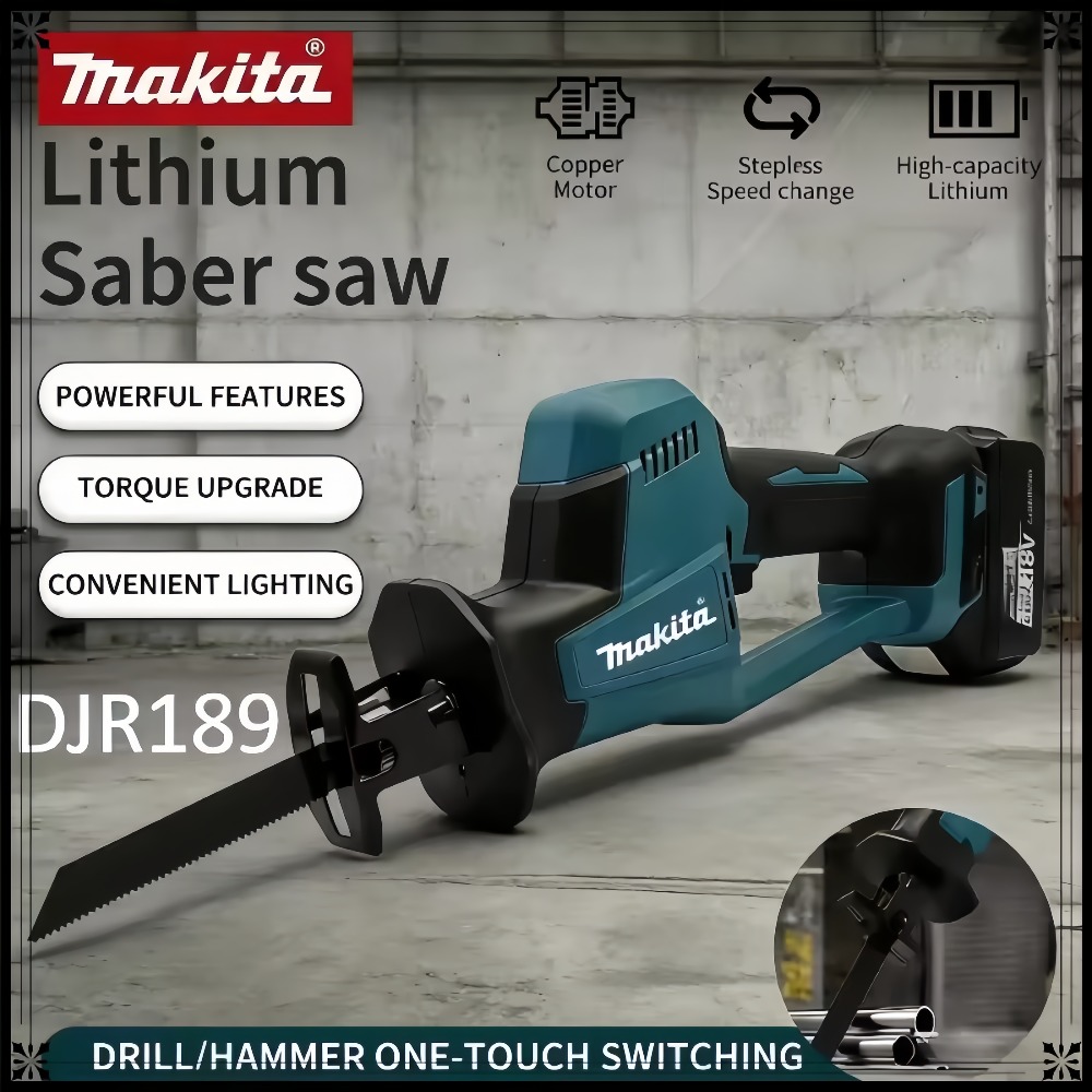 Electric Chainsaw Battery - 2026 Makita DJR189 18V Brushless Cordless