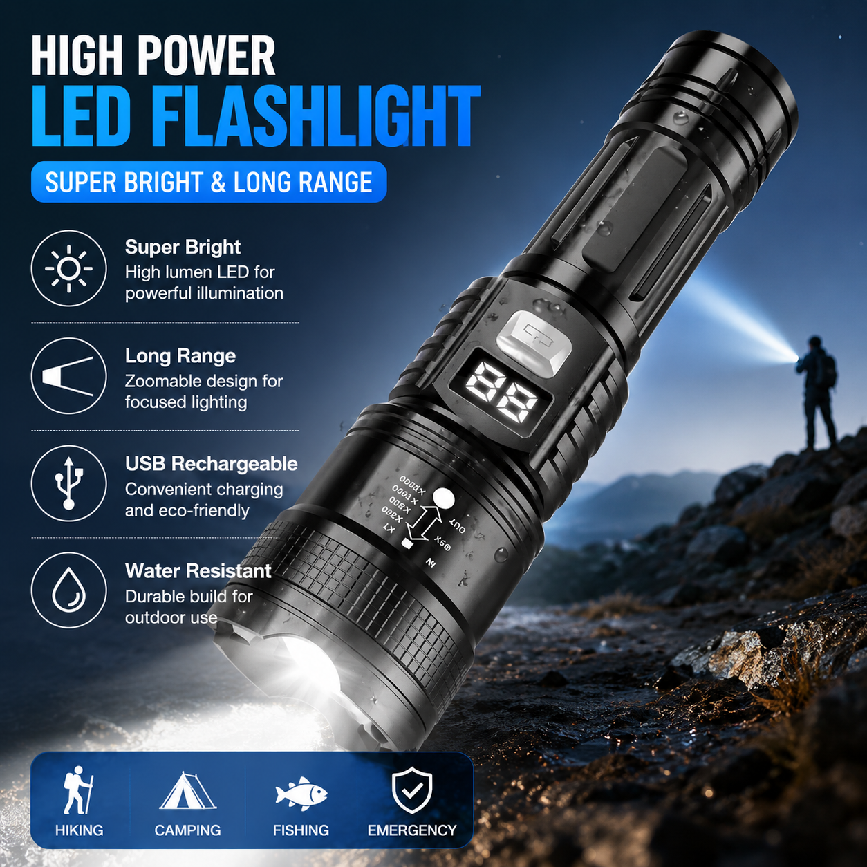 Outdoor Power Usb - P50 High Brightness Flashlight LED Bead