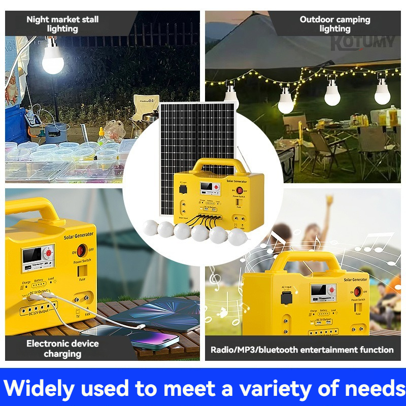Outdoor Power Supply 12V - 12V Portable Solar Power Station Outdoor