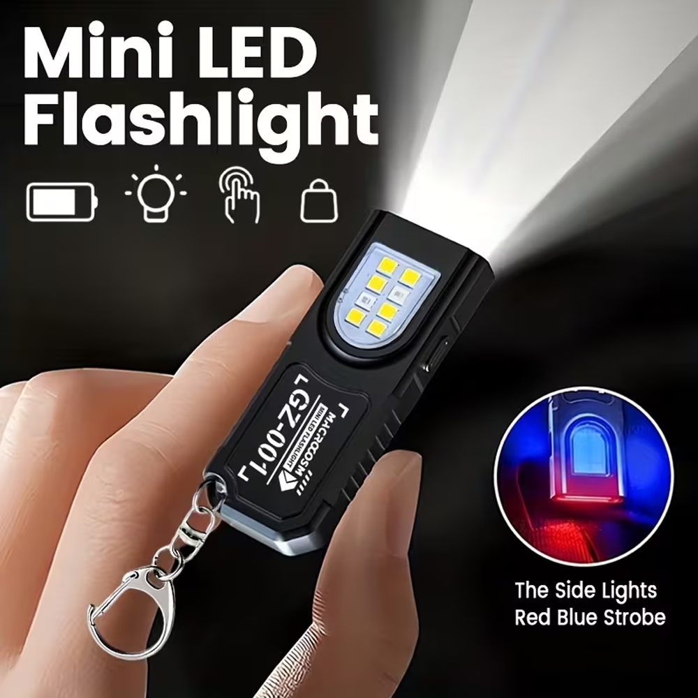 Outdoor Power Usb - Mini COB LED Keychain Flashlight USB