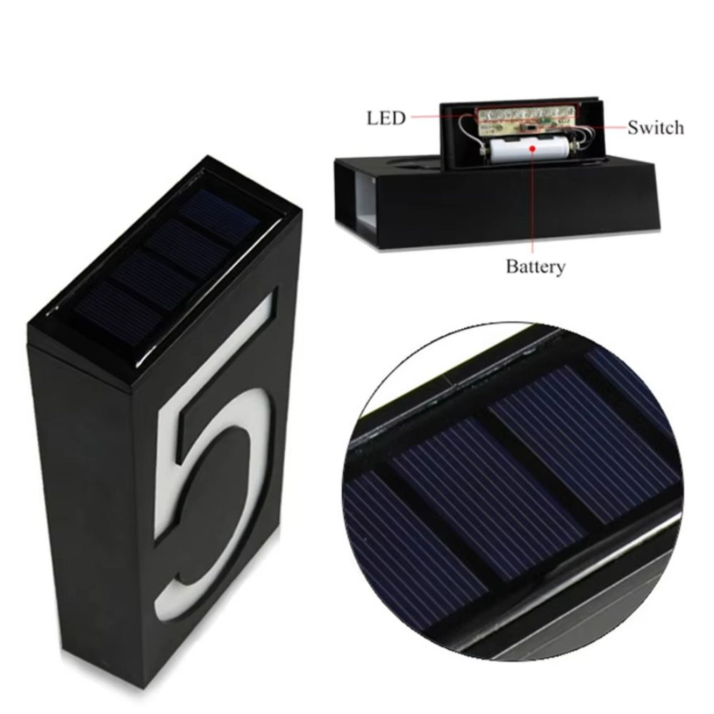 Easy Install Solar LED House N - Outdoor Power Number 리뷰 및 가격