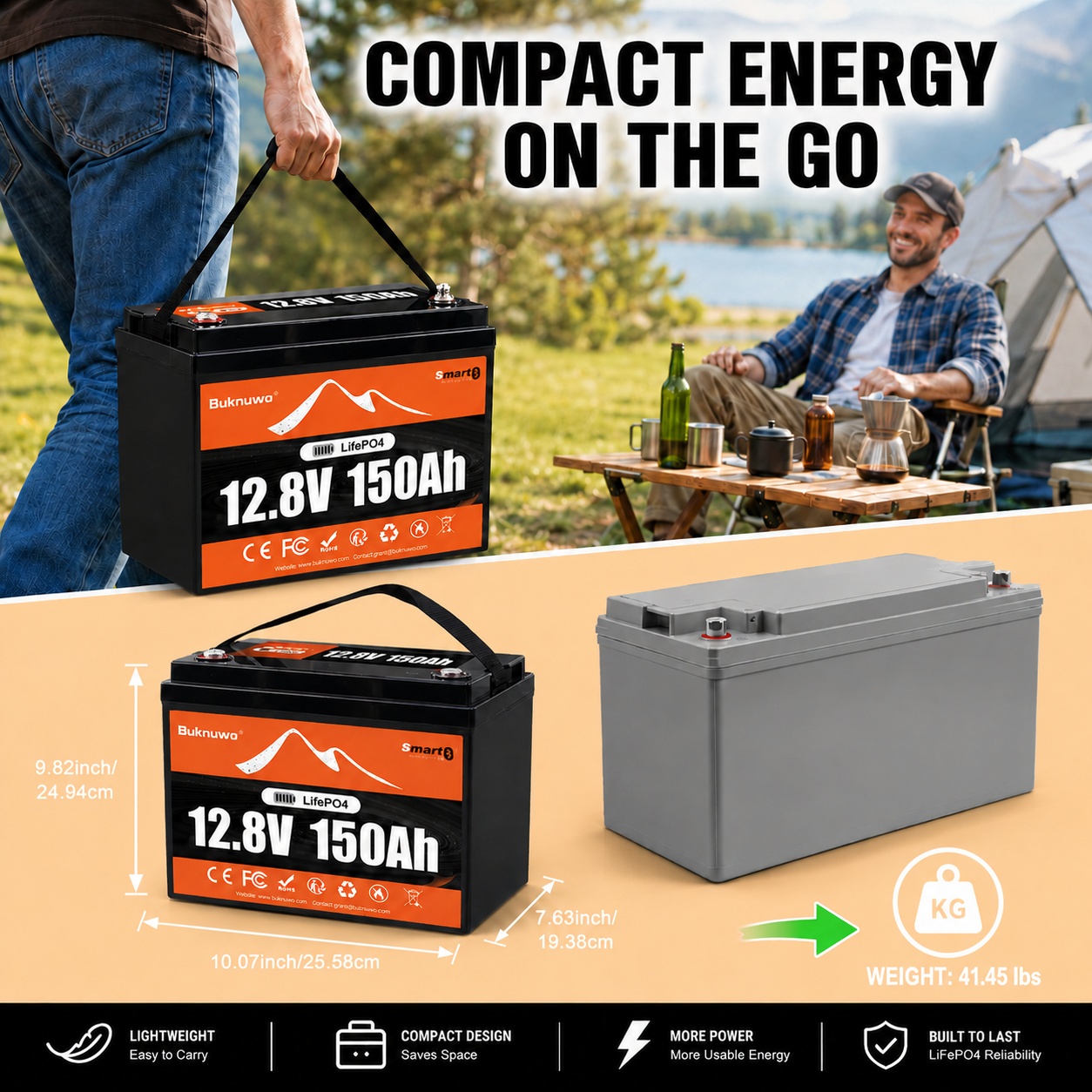 Smart 12V/12.8V 150Ah Bluetoot - Outdoor Power Supply 12V 리뷰 및 가격