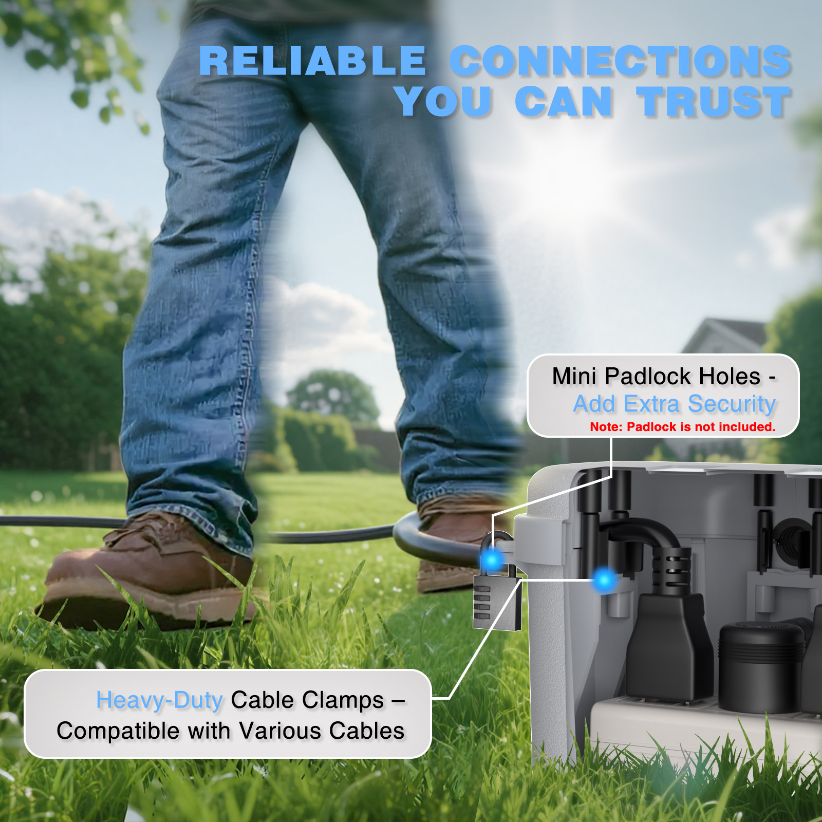 Waterproof Outdoor Electrical  - Outdoor Power Strip With Cover 리뷰 및 가격