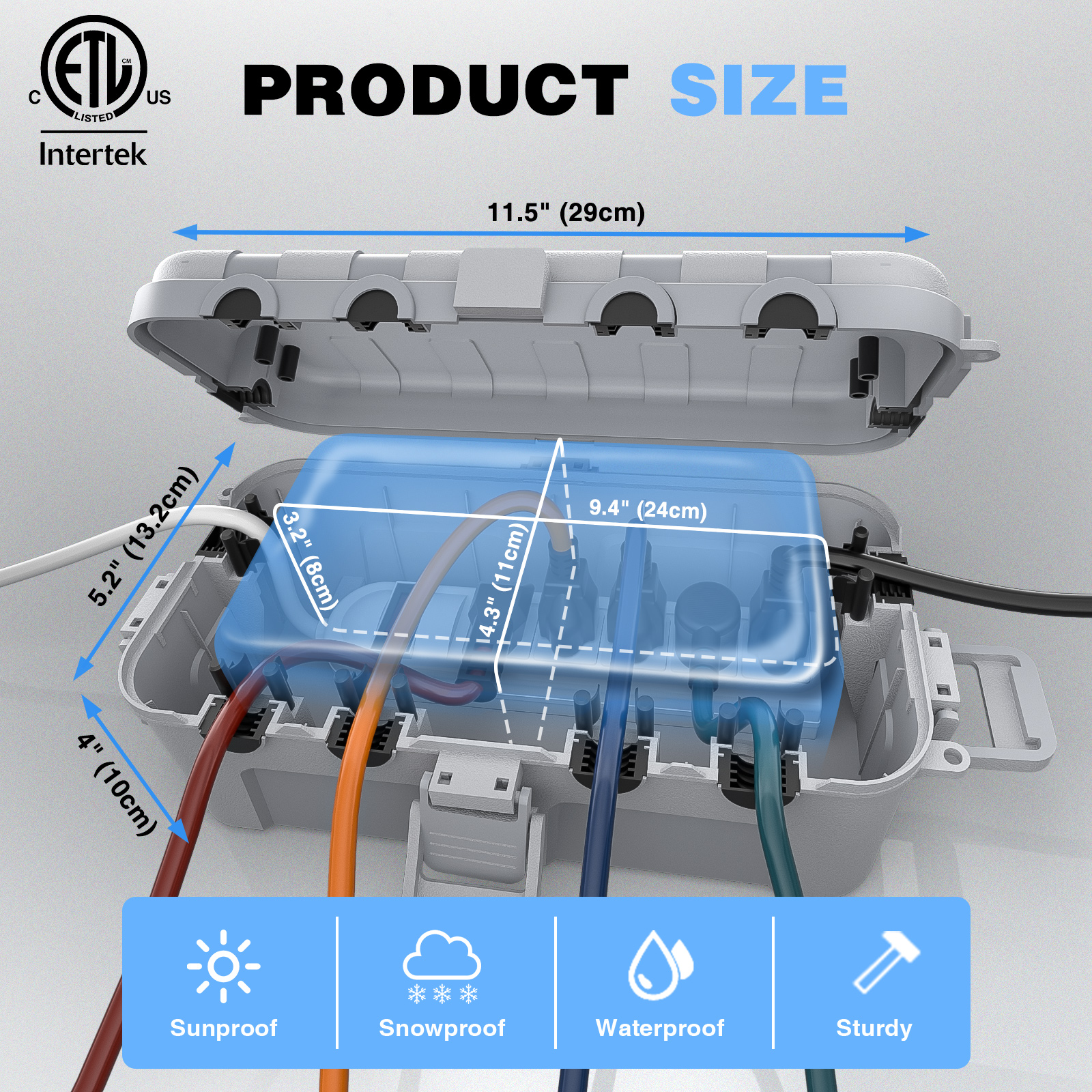 Waterproof Outdoor Electrical  - Outdoor Power Strip With Cover 리뷰 및 가격
