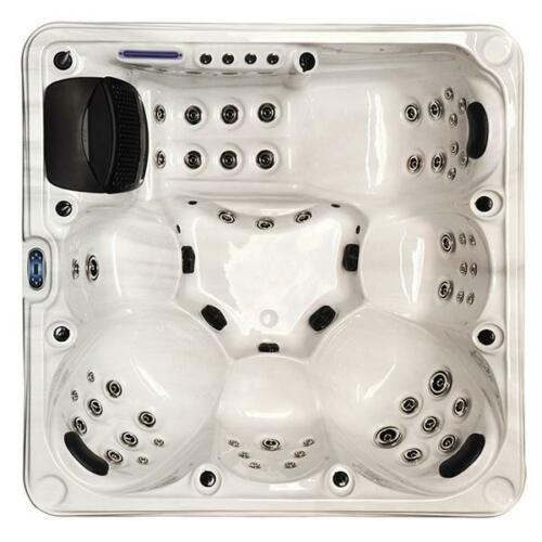 6-Seater Outdoor White Marble  - Outdoor Power For Hot Tub 리뷰 및 가격
