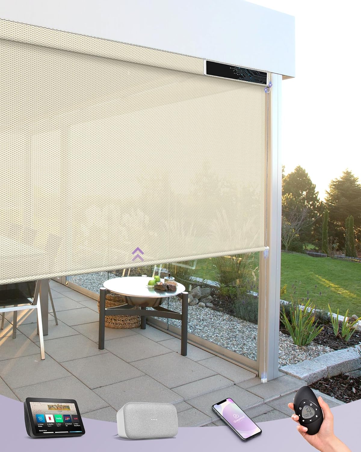 Motorized Outdoor Shades for P - Outdoor Power Blinds 리뷰 및 가격