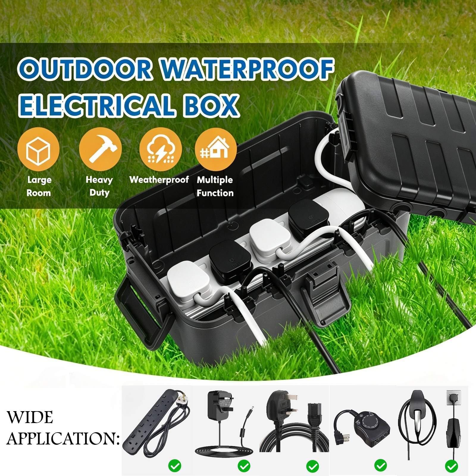 Restmo Large Outdoor Electrica - Outdoor Power Strip With Cover 리뷰 및 가격