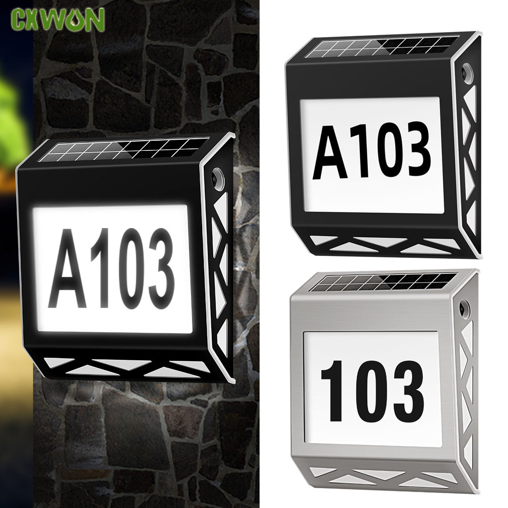 Solar Powered Door Sign Light  - Outdoor Power Number 리뷰 및 가격