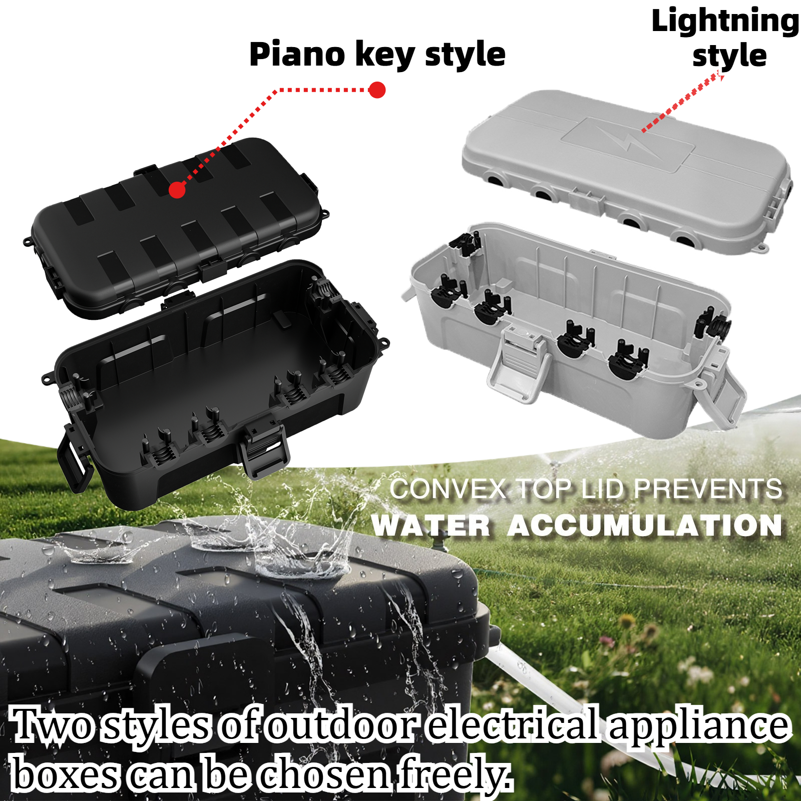 Outdoor Electrical Box, Waterp - Outdoor Power Strip With Cover 리뷰 및 가격