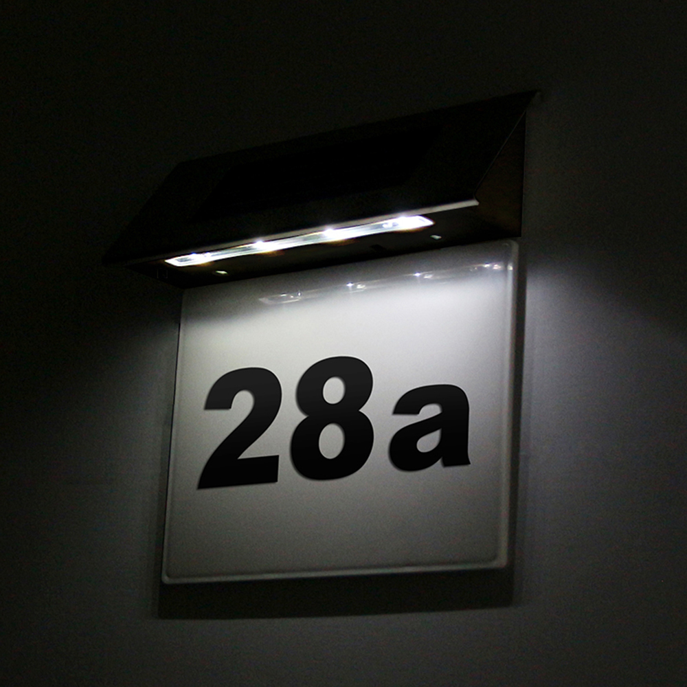 LED Solar Powered Wall Light L - Outdoor Power Number 리뷰 및 가격