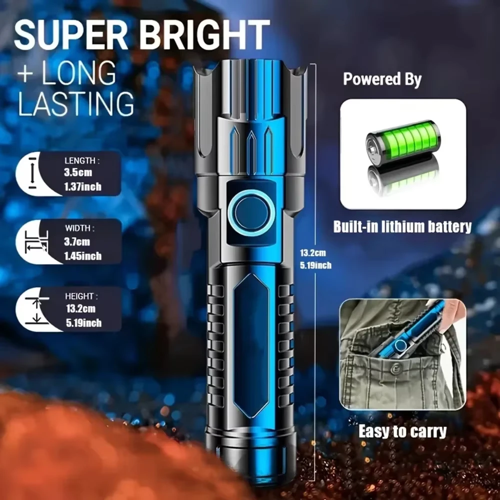 Tactical LED Flashlight 2000LM - Outdoor Power Usb 리뷰 및 가격