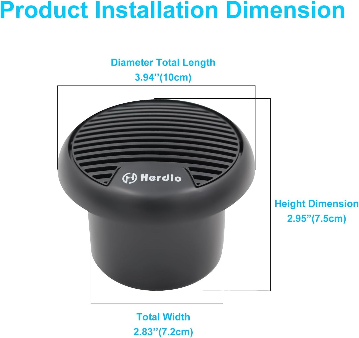 Herdio 2PCS 3'' Bluetooth Mari - Outdoor Power For Hot Tub 리뷰 및 가격