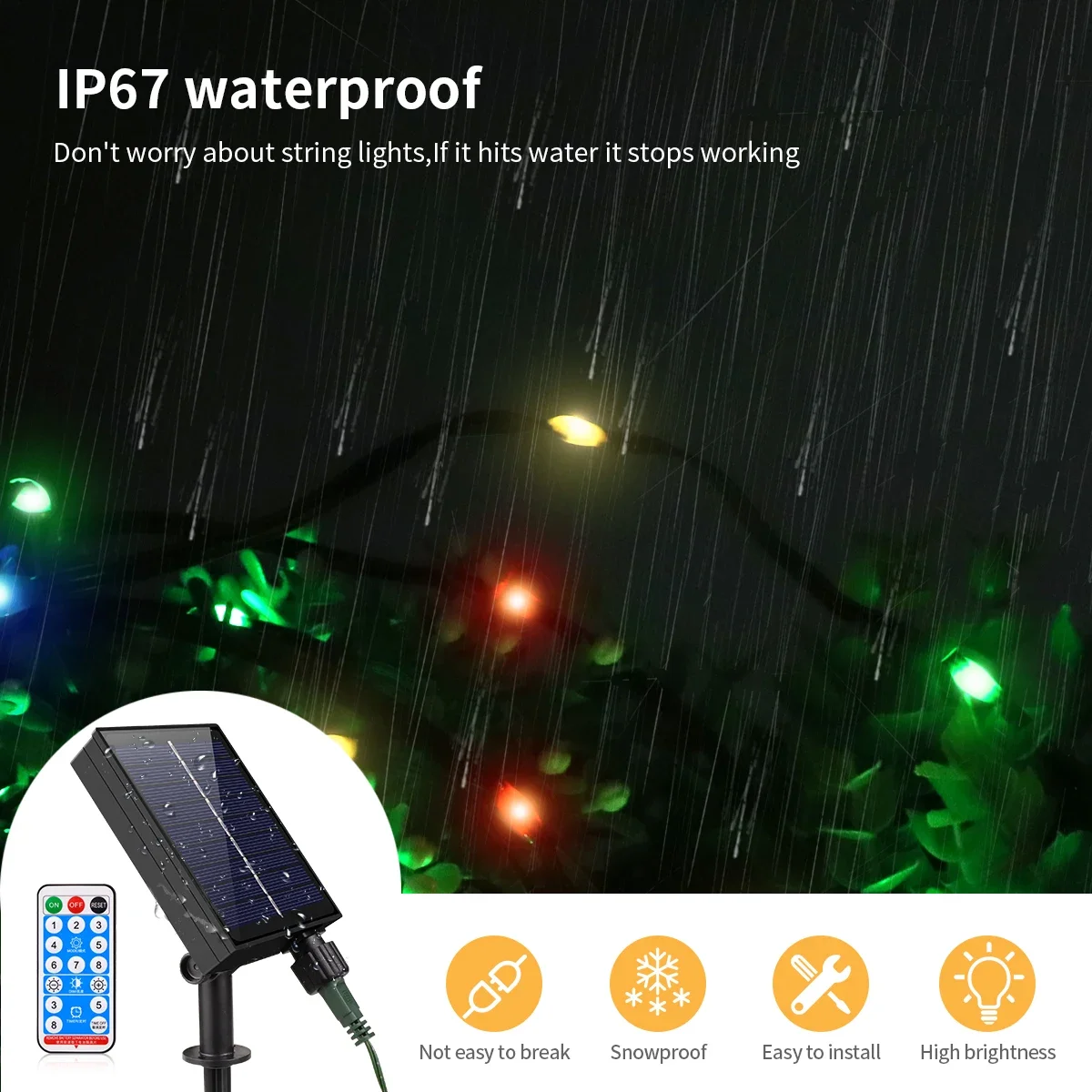 Outdoor Solar Panel LED String - Outdoor Power Lead Cover 리뷰 및 가격