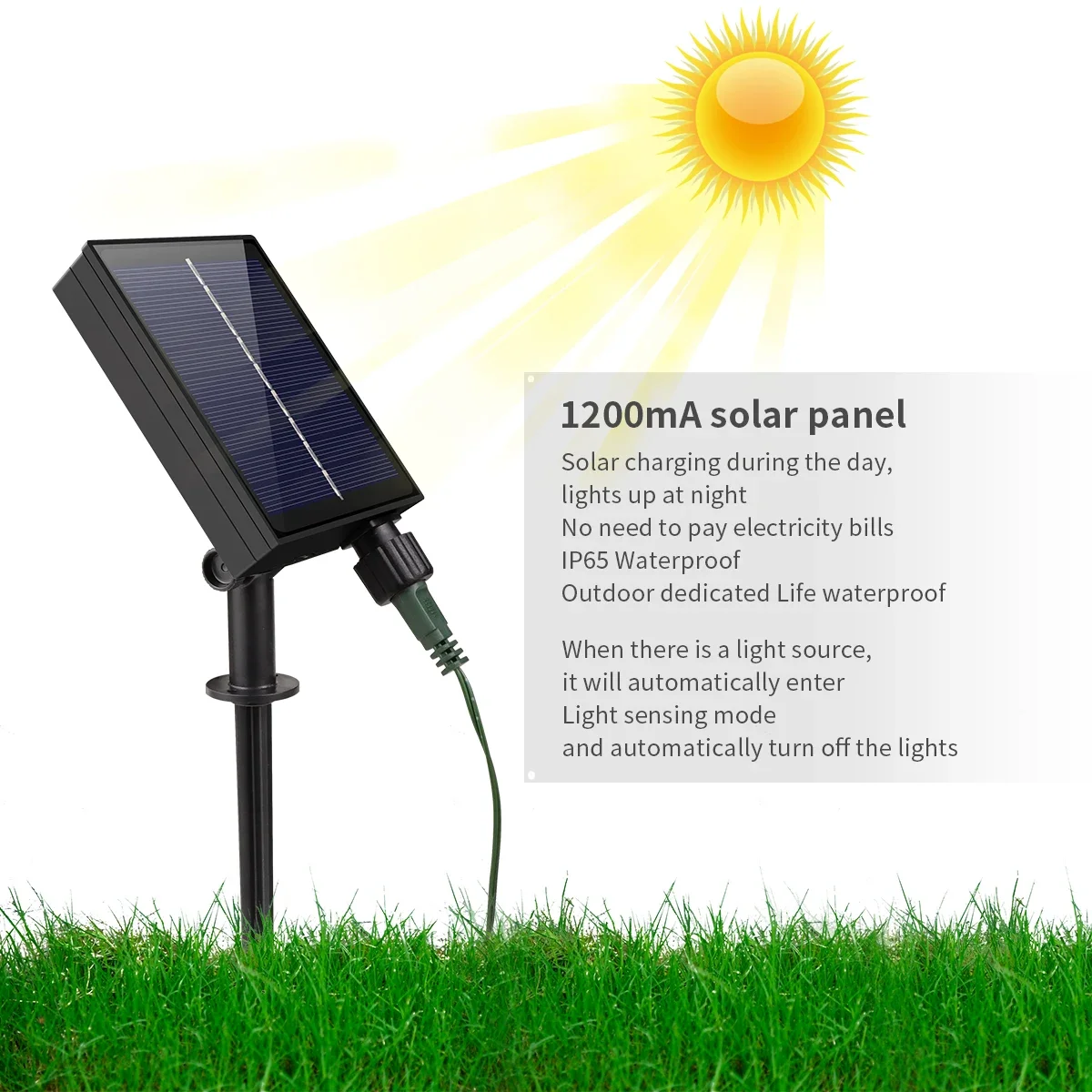 Outdoor Solar Panel LED String - Outdoor Power Lead Cover 리뷰 및 가격