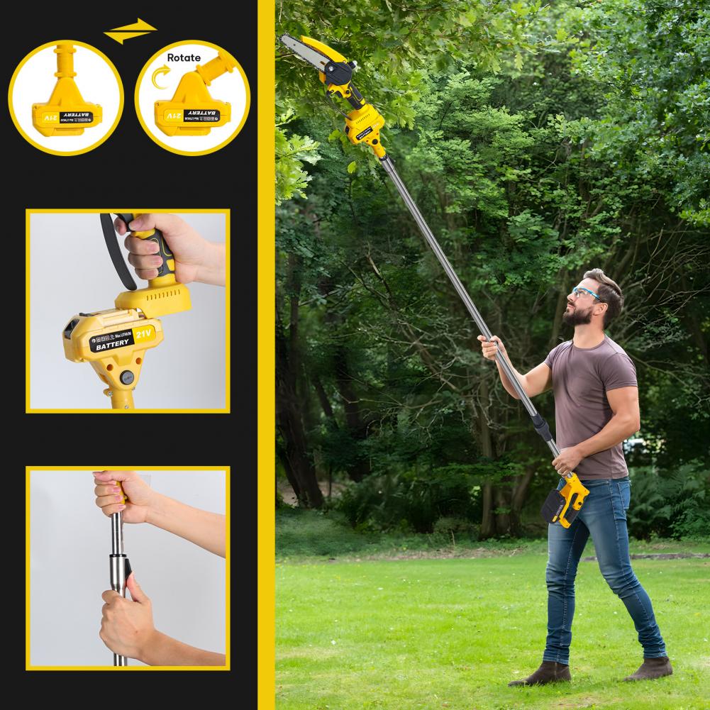 2 in 1 Cordless Pole Saw & Min - Electric Chainsaw Battery 리뷰 및 가격