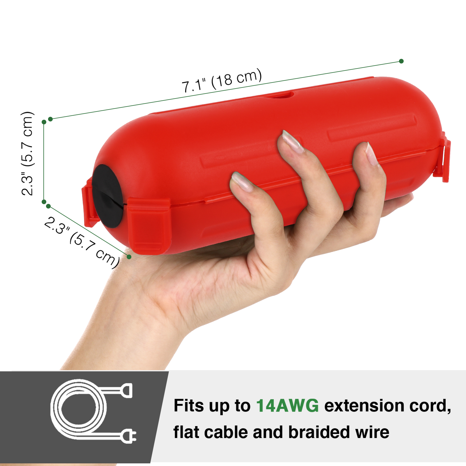Waterproof Extension Cords Box - Outdoor Power Strip With Cover 리뷰 및 가격