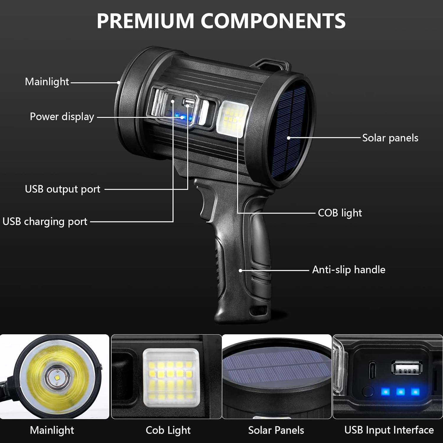 900000LM Rechargeable Led Spot - Outdoor Power Repair 리뷰 및 가격