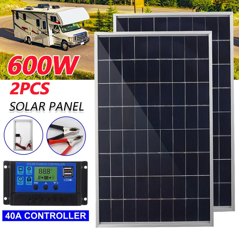 600W 12V Complete Solar Panel  - Outdoor Power Supply 12V 리뷰 및 가격