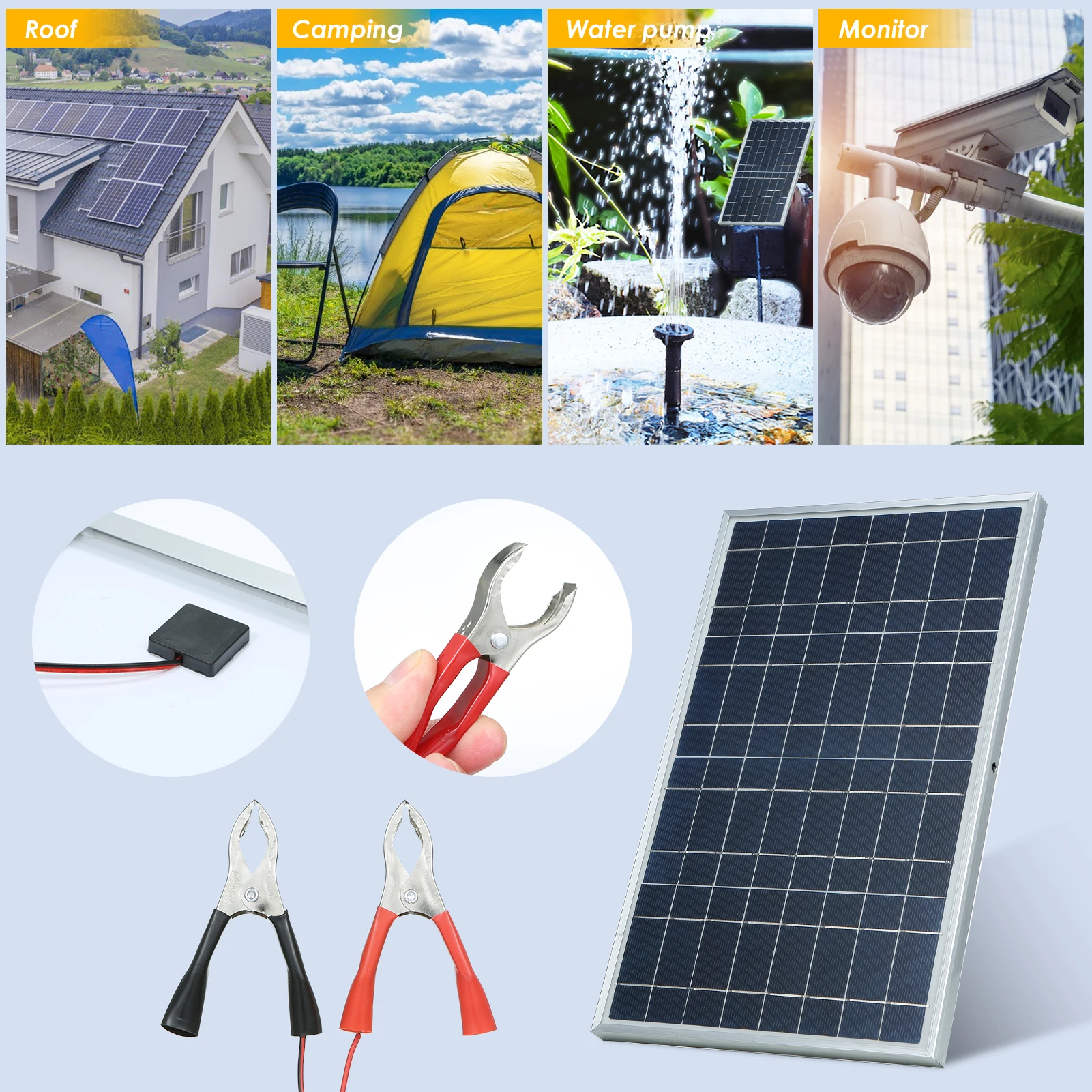 600W 12V Complete Solar Panel  - Outdoor Power Supply 12V 리뷰 및 가격