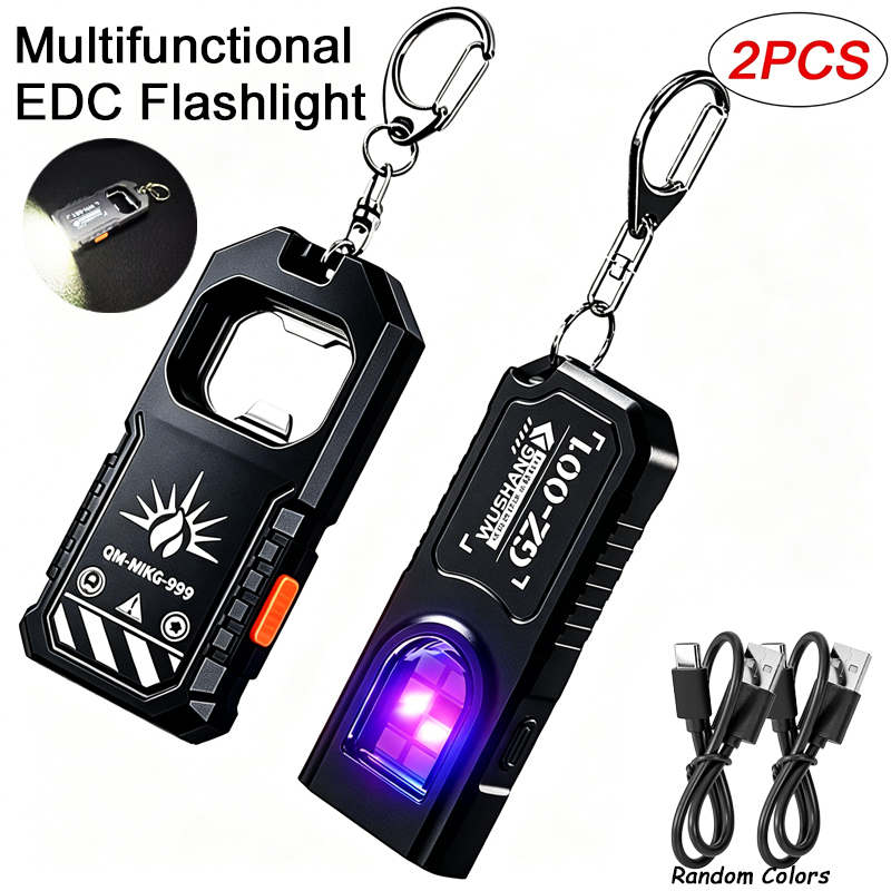 2Pcs Portable LED COB Keychain - Outdoor Power Usb 리뷰 및 가격