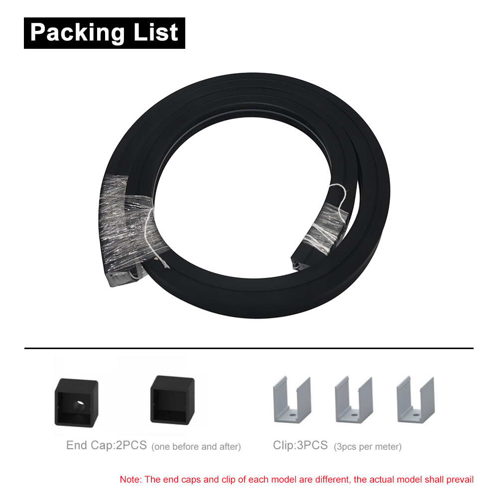 0.5m-5m Black LED Neon Diffuse - Outdoor Power Lead Cover 리뷰 및 가격