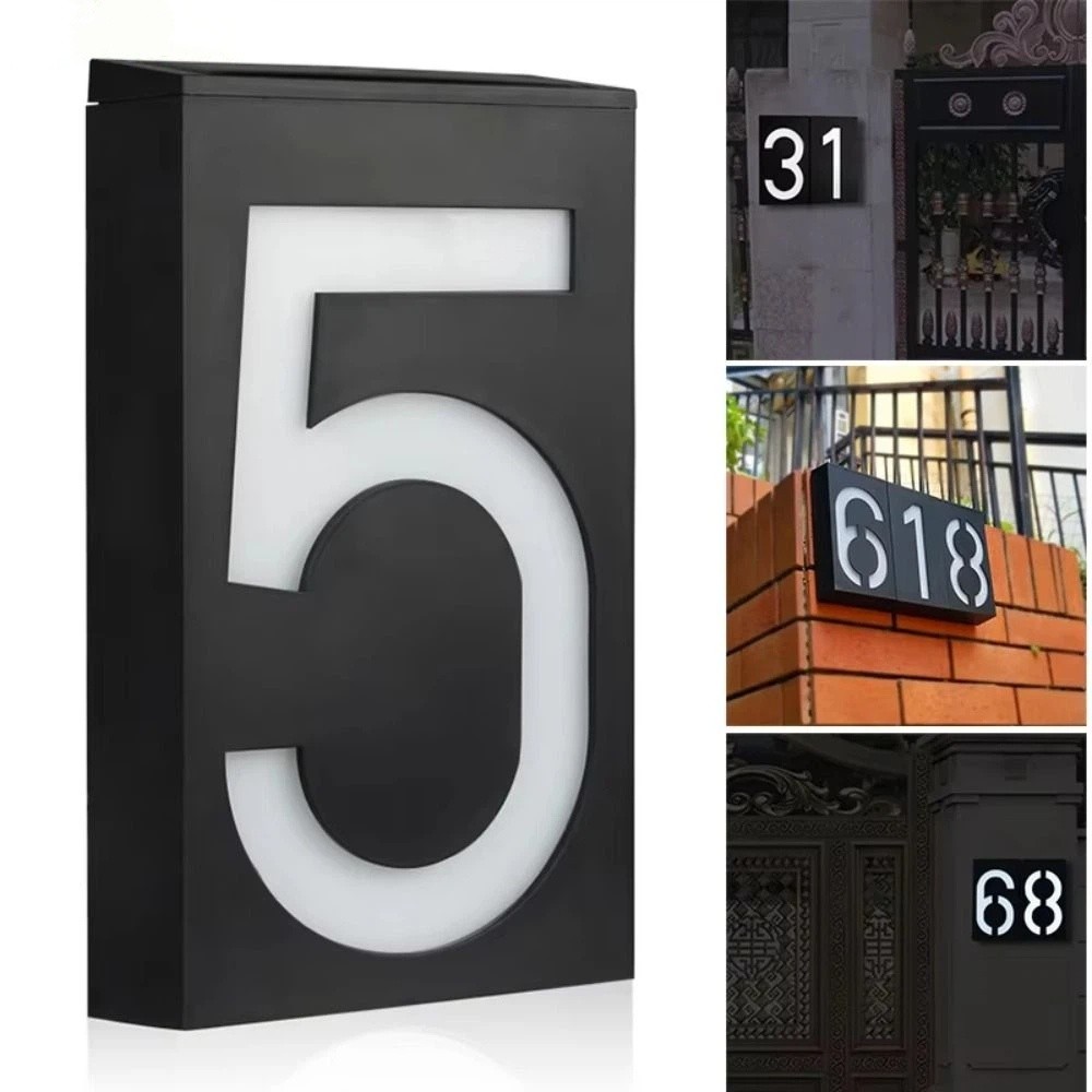 Easy Install Solar LED House N - Outdoor Power Number 리뷰 및 가격