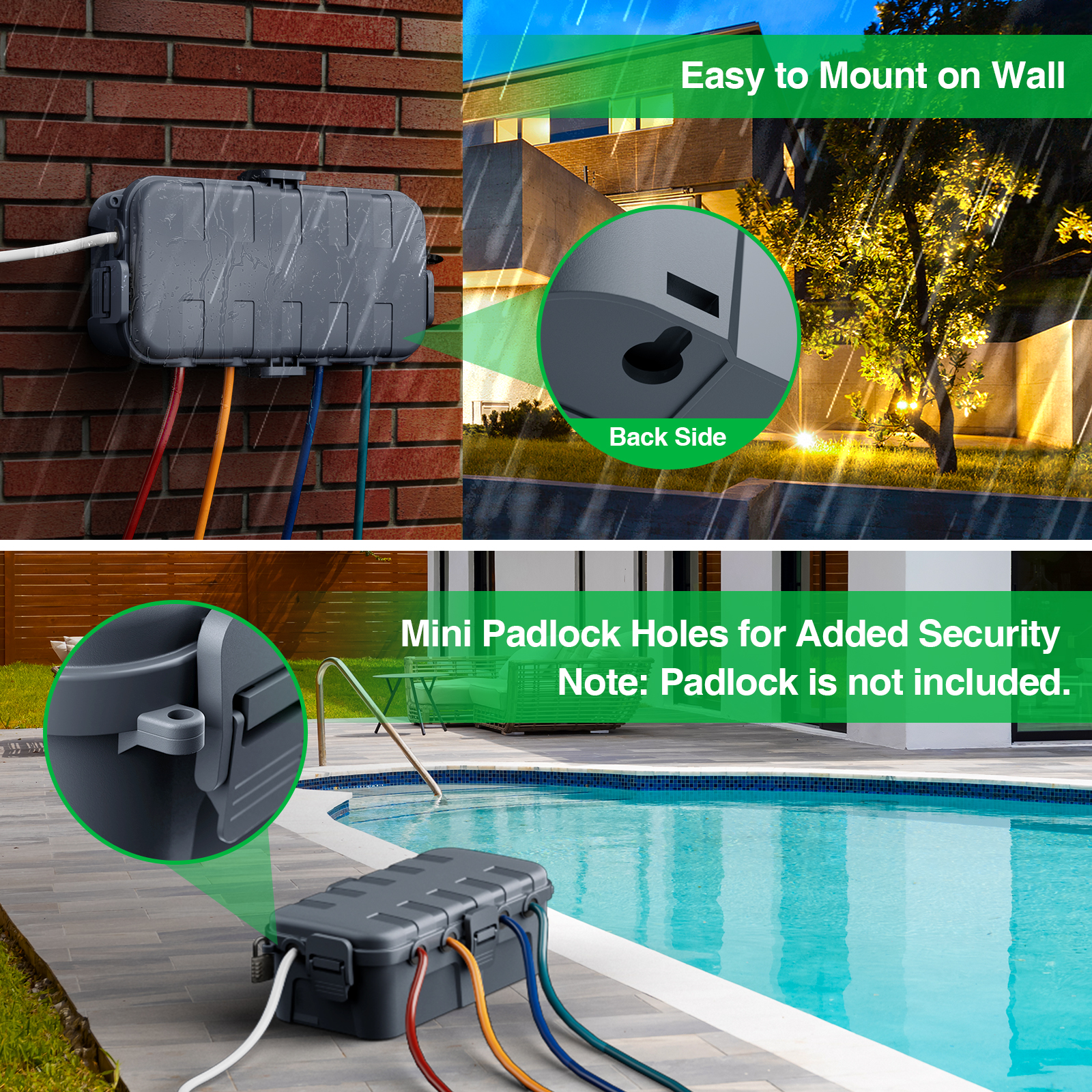 Medium IP54 Waterproof Electri - Outdoor Power Lead Cover 리뷰 및 가격