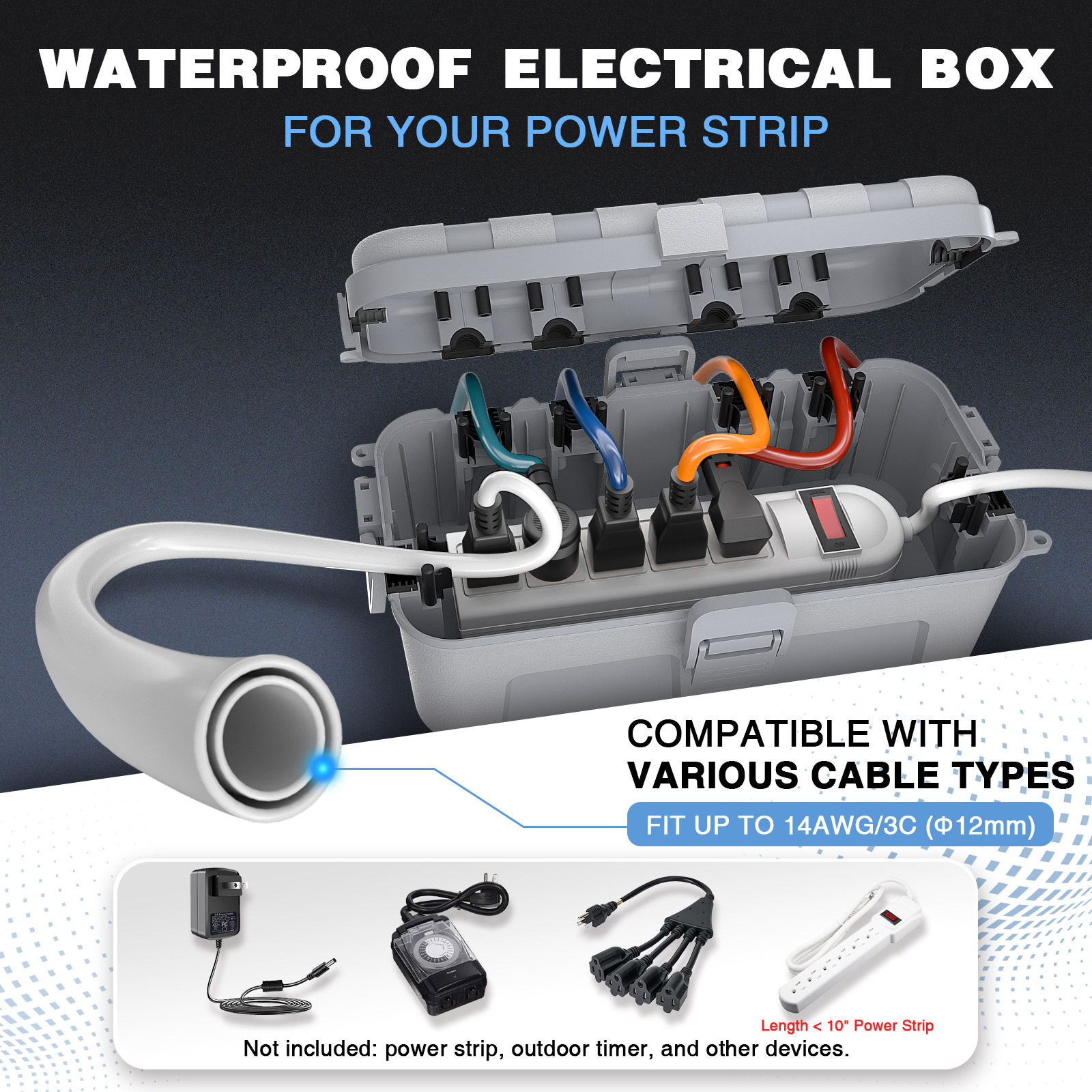 Medium IP54 Waterproof Electri - Outdoor Power Lead Cover 리뷰 및 가격