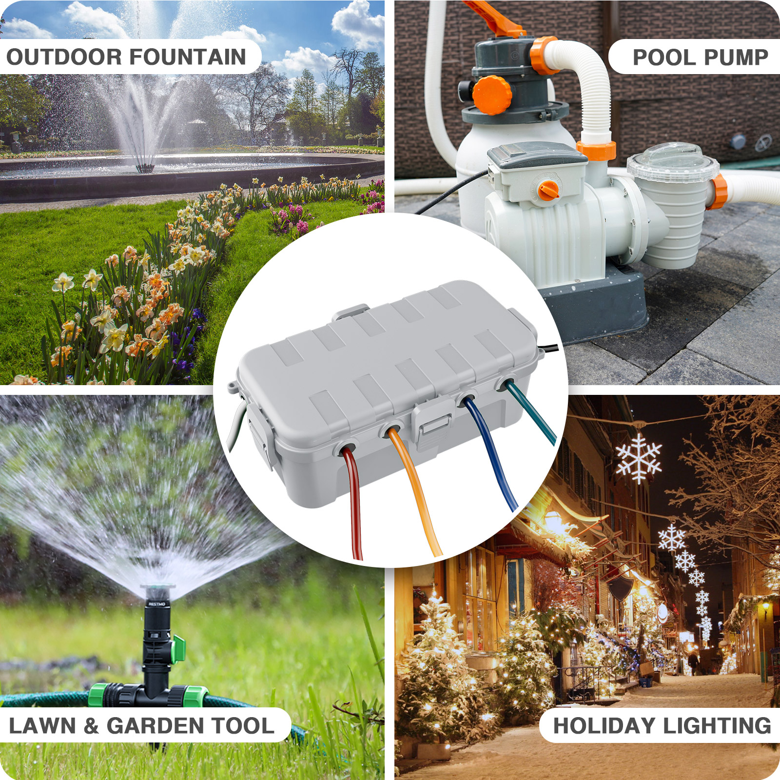 Medium IP54 Waterproof Electri - Outdoor Power Lead Cover 리뷰 및 가격