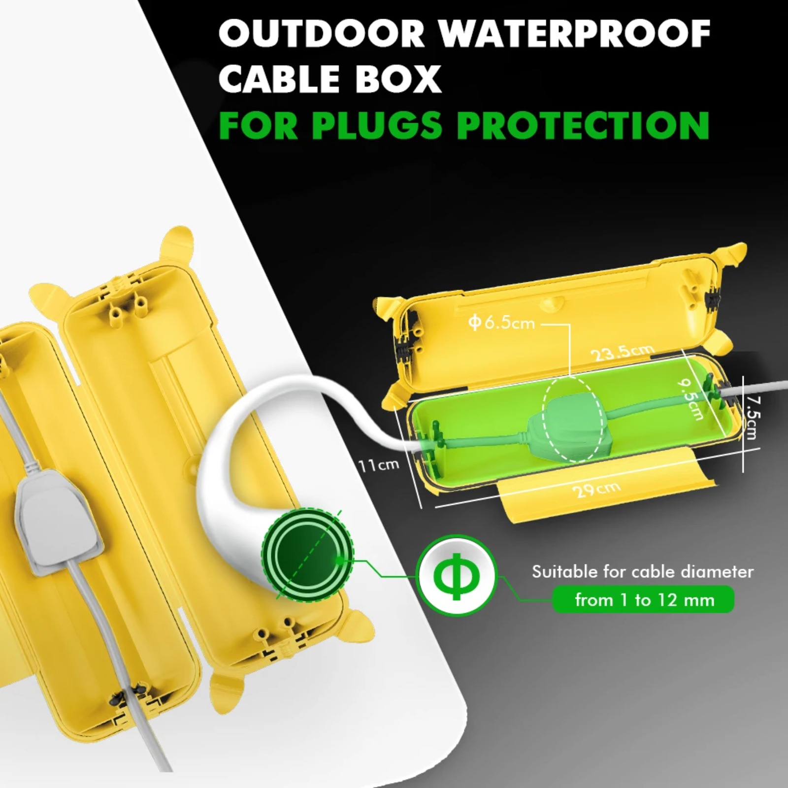 IP44 Outdoor Extension Cord Co - Outdoor Power Strip With Cover 리뷰 및 가격