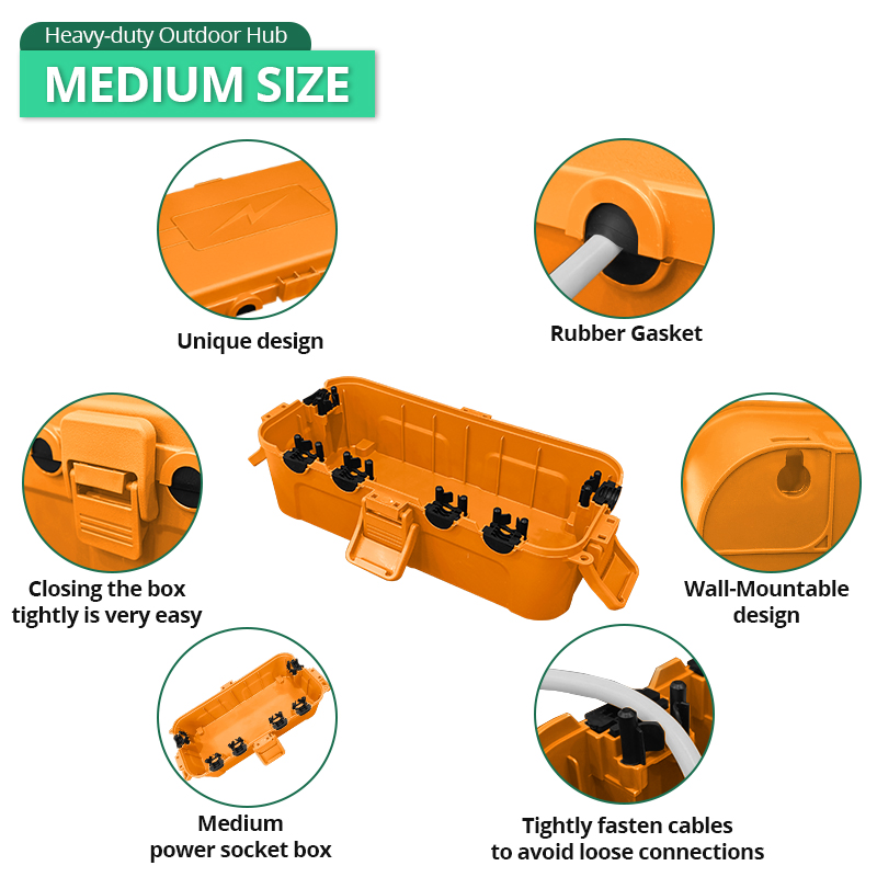 Outdoor Waterproof Cable Box ( - Outdoor Power Strip With Cover 리뷰 및 가격