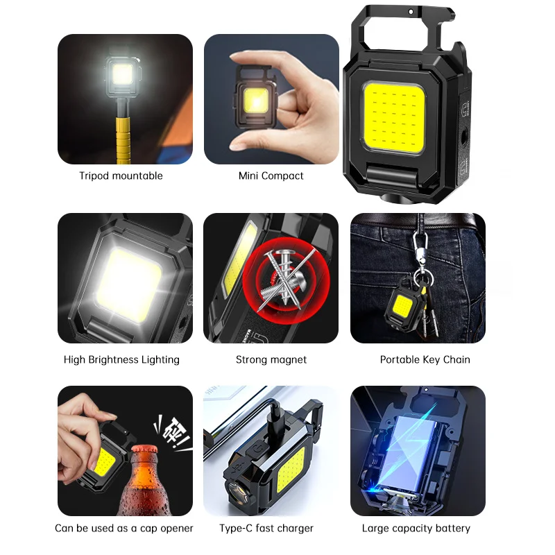 Mini LED Handheld Flashlights  - Outdoor Power Usb 리뷰 및 가격