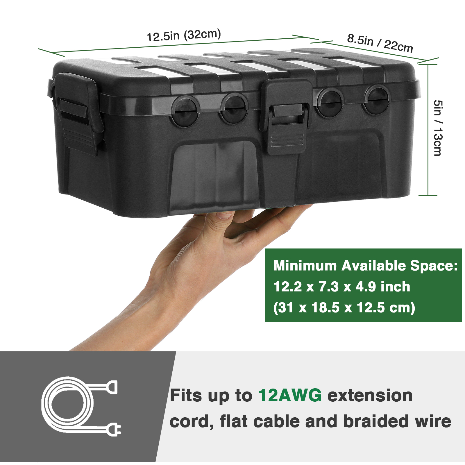 Large Outdoor Electrical Box,  - Outdoor Power Strip With Cover 리뷰 및 가격