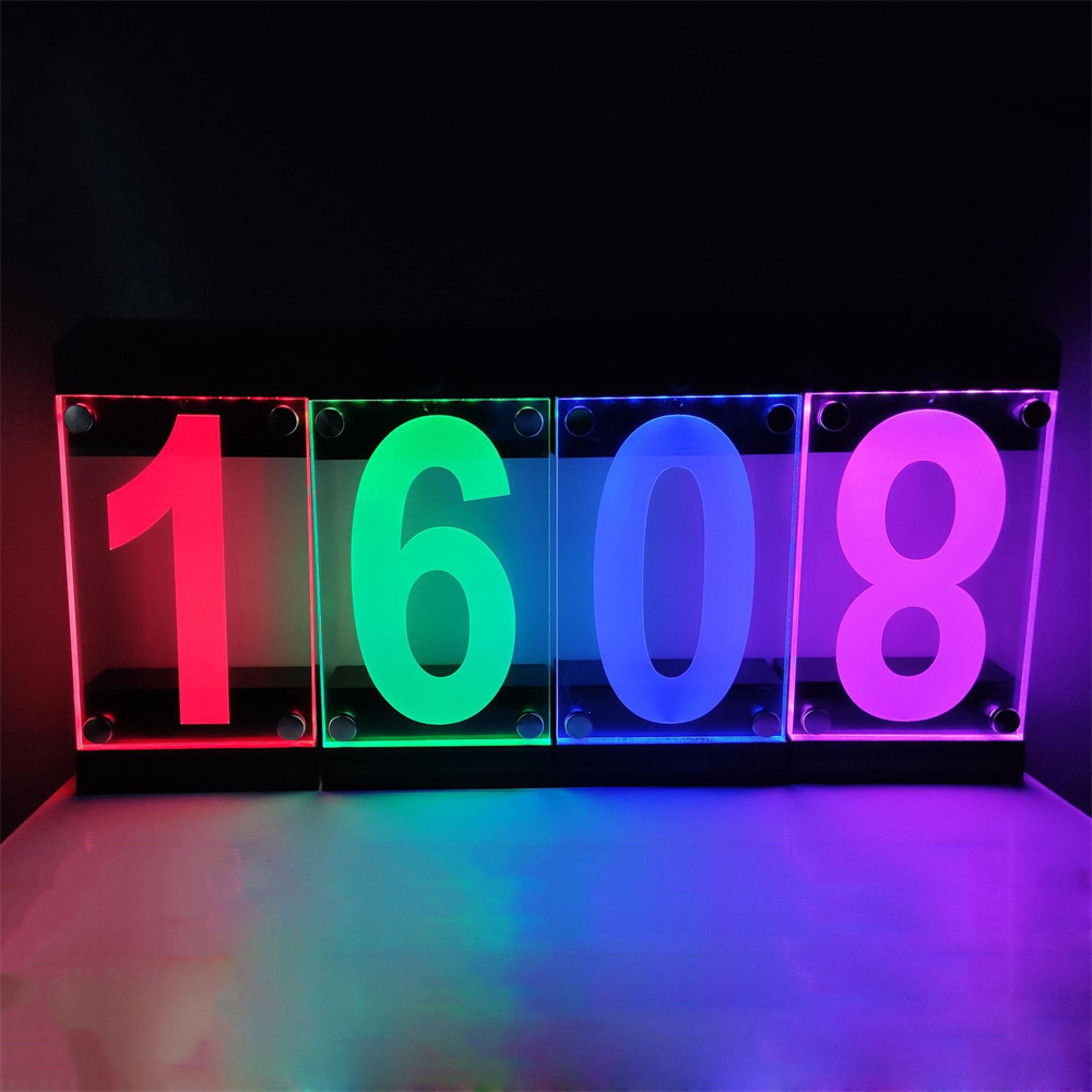 Solar Powered RGB Color House  - Outdoor Power Number 리뷰 및 가격