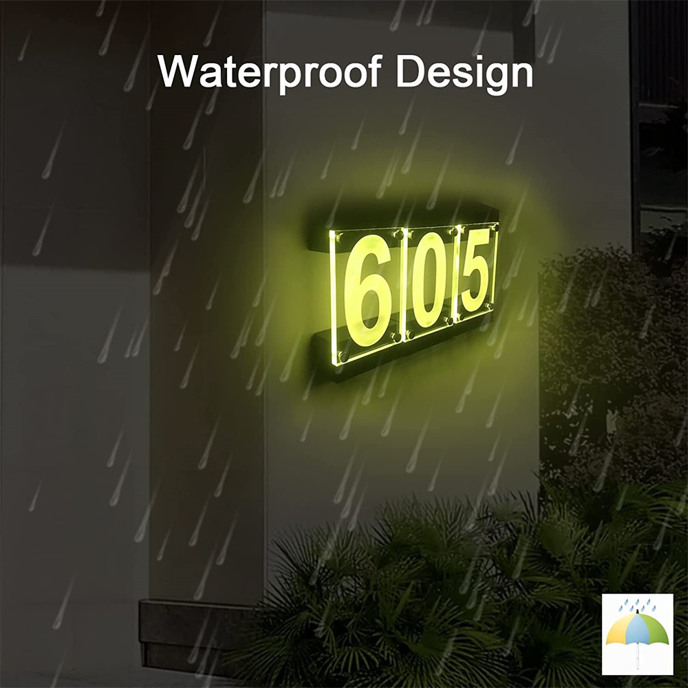 Solar Powered RGB Color House  - Outdoor Power Number 리뷰 및 가격