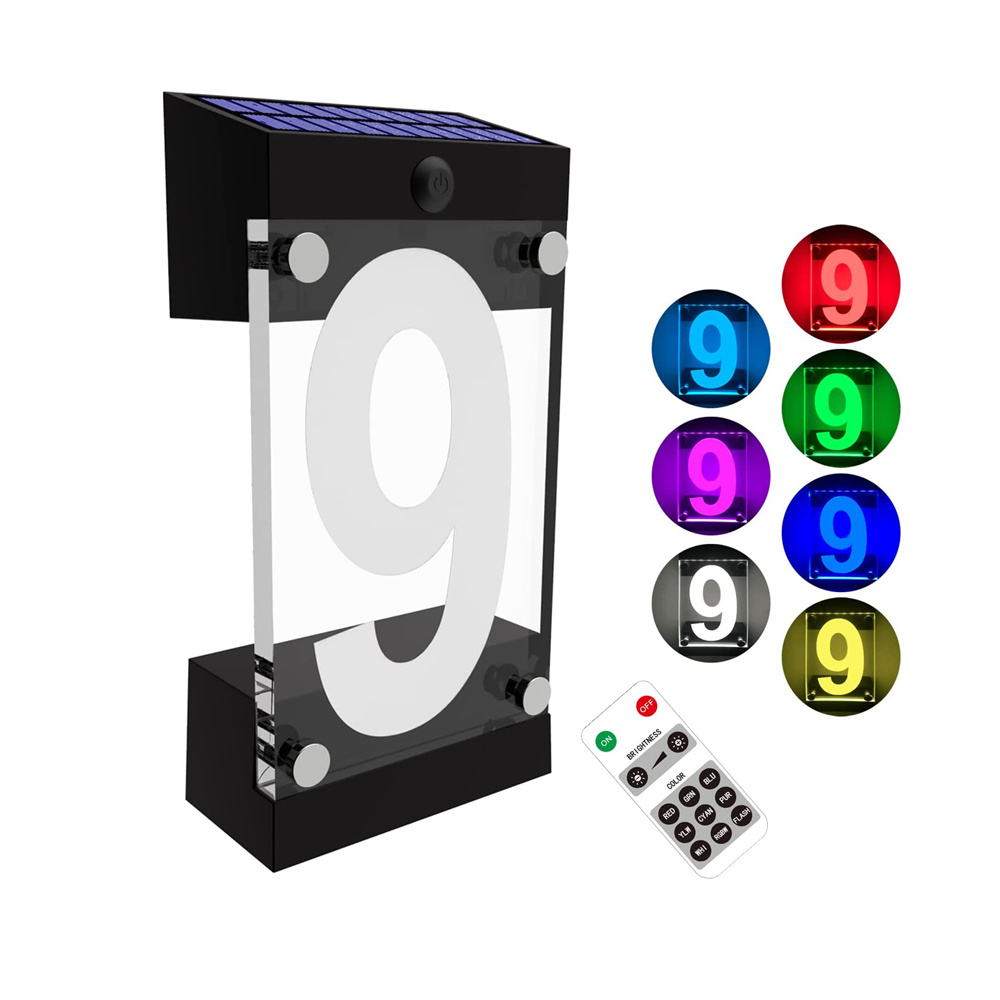 Solar Powered RGB Color House  - Outdoor Power Number 리뷰 및 가격