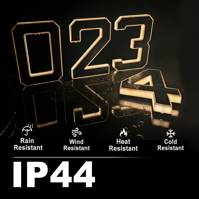 Solar LED House Number Sign Wa - Outdoor Power Number 리뷰 및 가격