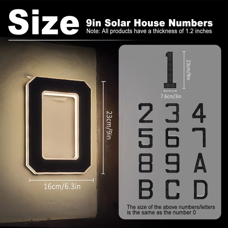 Solar LED House Number Sign Wa - Outdoor Power Number 리뷰 및 가격