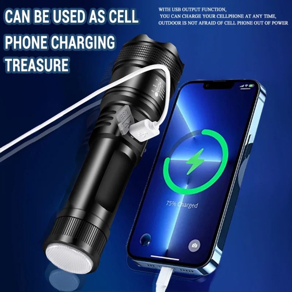 Powerful LED Flashlight USB Re - Outdoor Power Usb 리뷰 및 가격