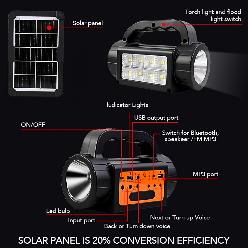 Solar Rechargeable Camping Lig - Outdoor Power Usb 리뷰 및 가격