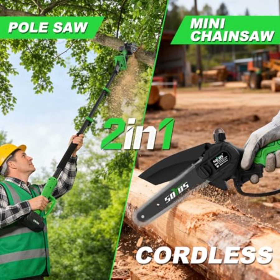 2-IN-1 Electric Pole Saws for  - Electric Chainsaw Battery 리뷰 및 가격
