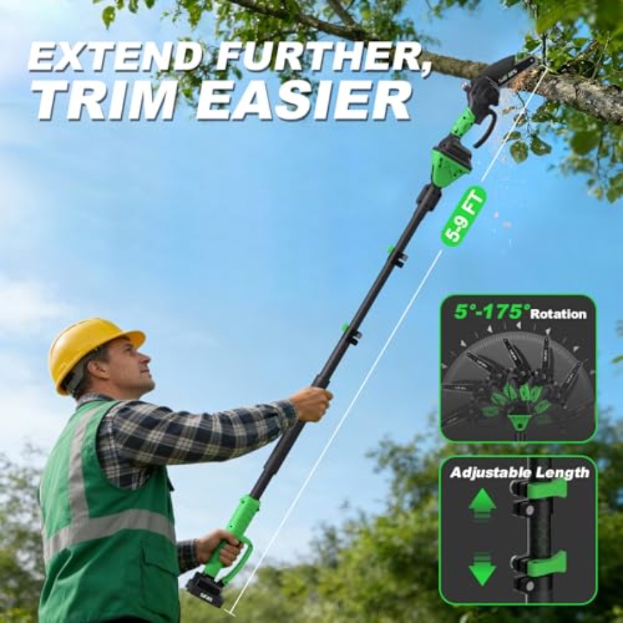 2-IN-1 Electric Pole Saws for  - Electric Chainsaw Battery 리뷰 및 가격