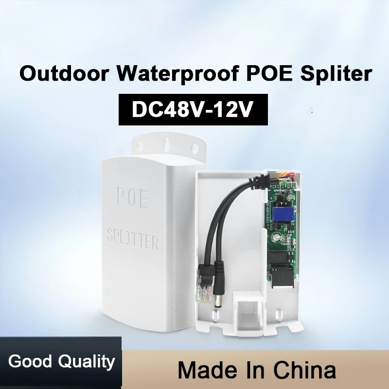 1PCS  POE Splitter 48V to 12V  - Outdoor Power Supply 12V 리뷰 및 가격