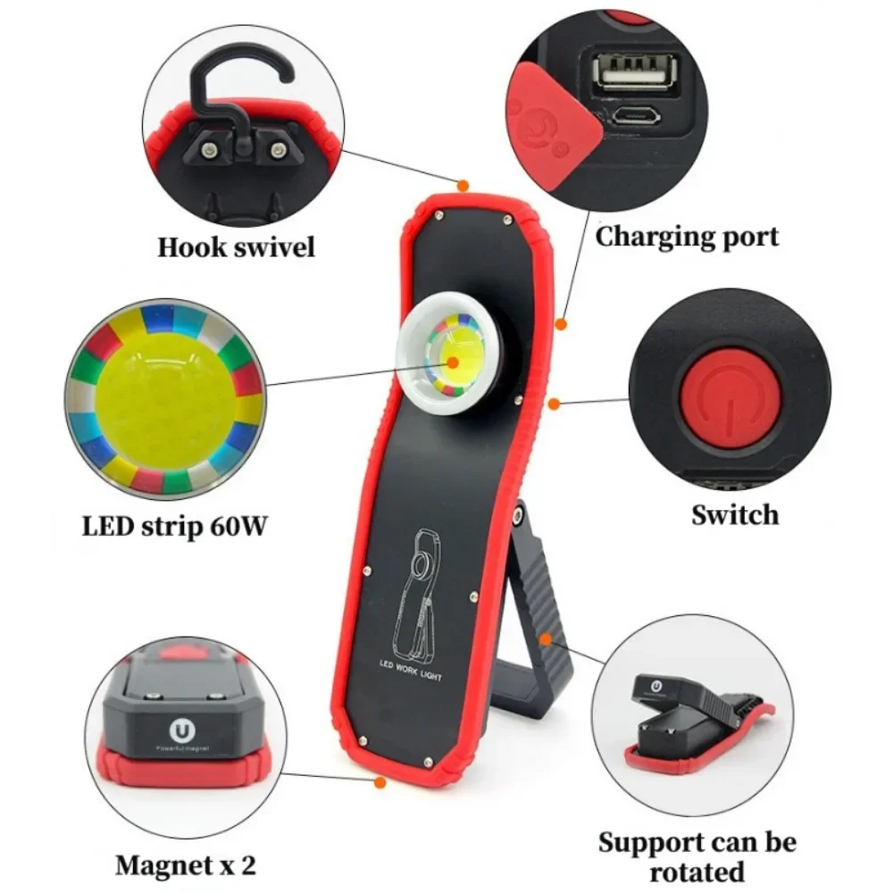 Portable LED Flashlight 60W CO - Outdoor Power Repair 리뷰 및 가격