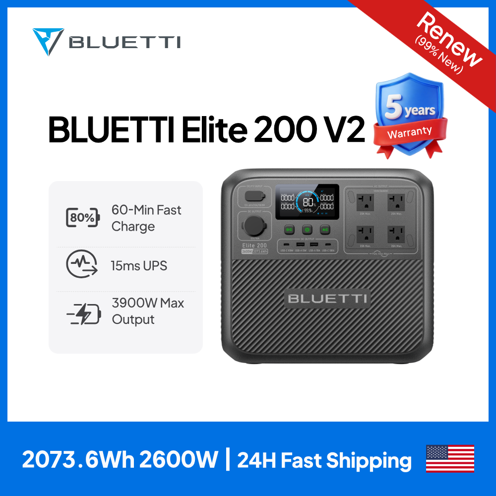 【Renew】BLUETTI Elite 200 V2 Po - Outdoor Powerwall 리뷰 및 가격