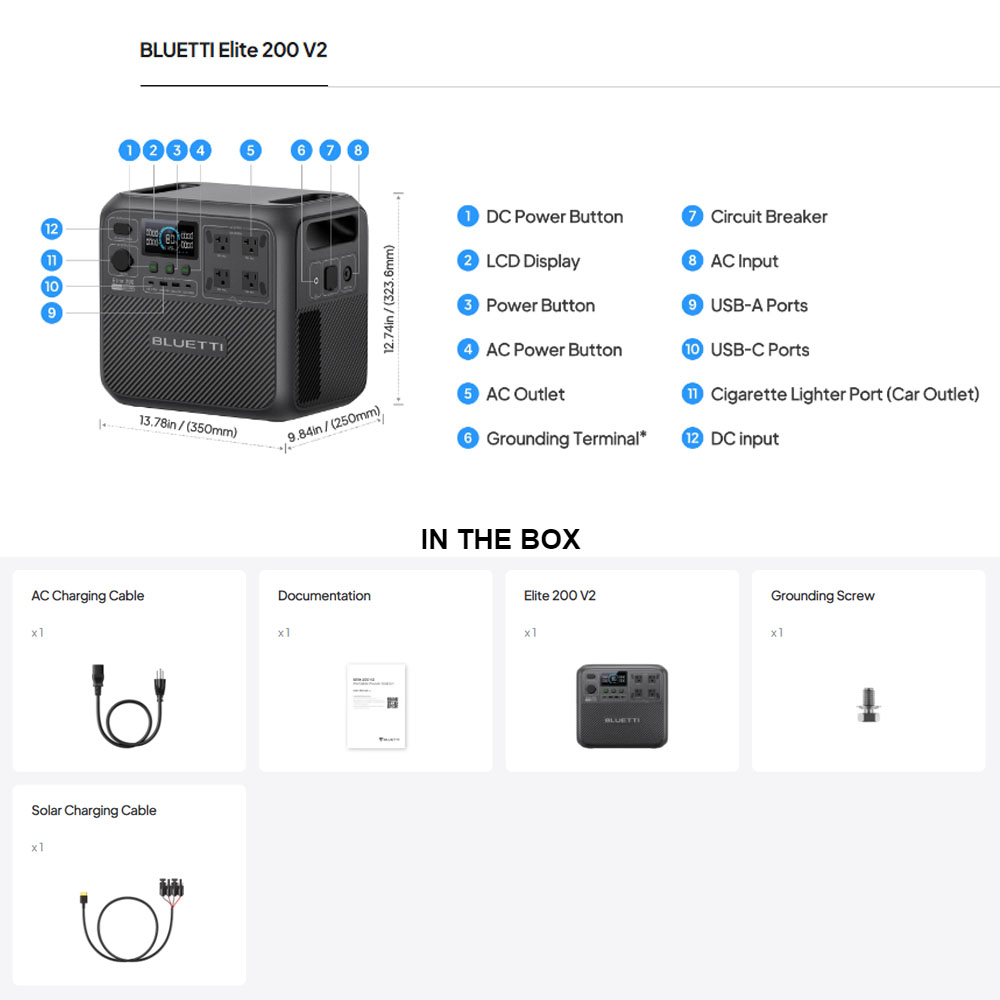 【Renew】BLUETTI Elite 200 V2 Po - Outdoor Powerwall 리뷰 및 가격