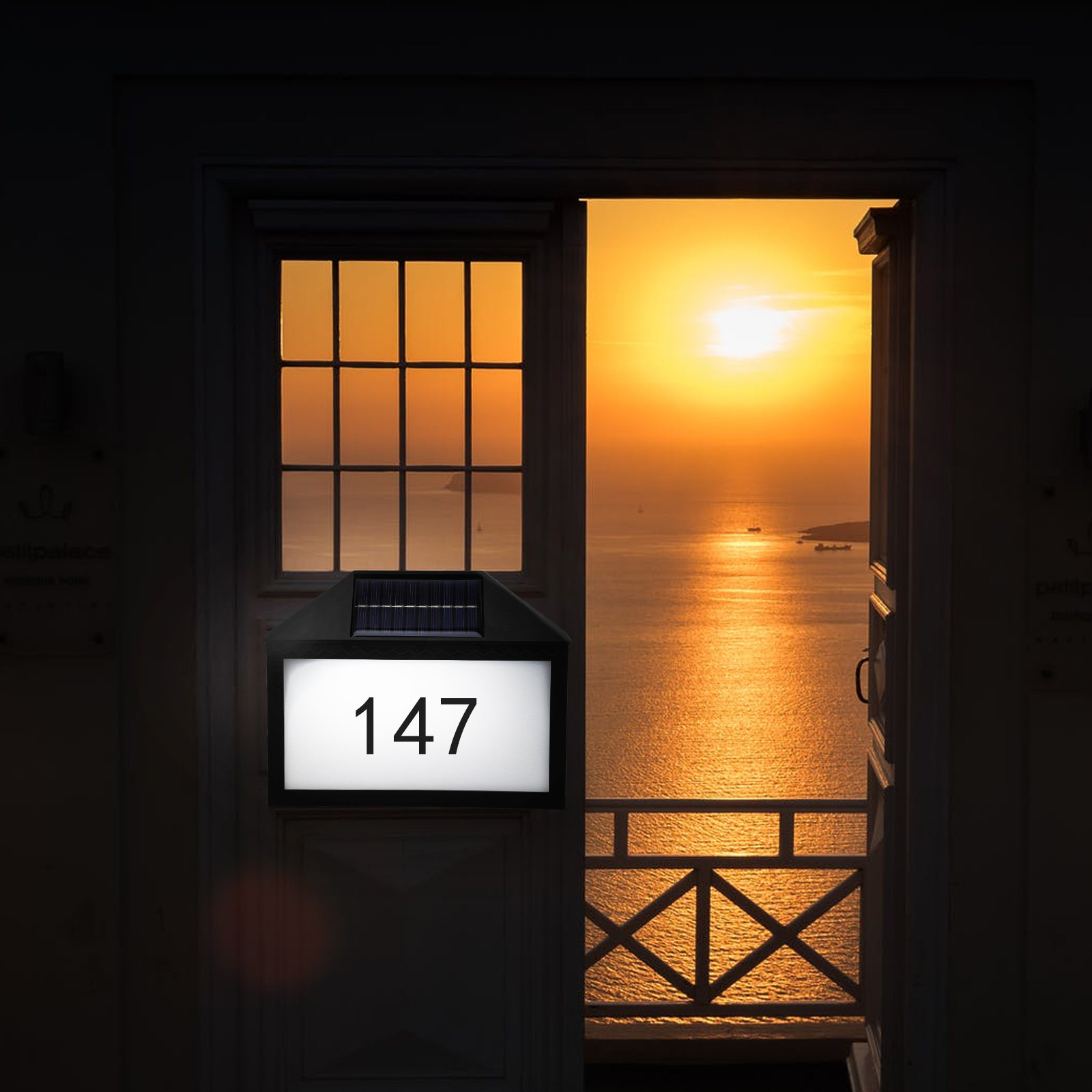 1Set Solar House Number Lamp H - Outdoor Power Number 리뷰 및 가격